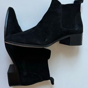 Dolce Vita Black Suede Ankle Booties